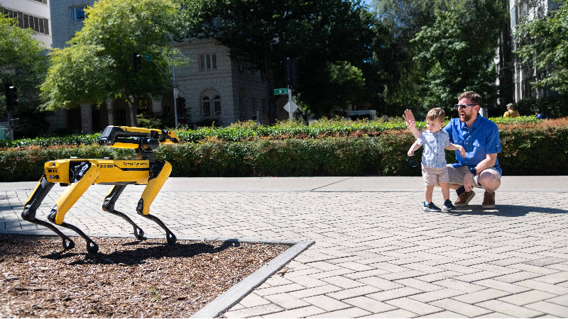 Watch Boston Dynamics’ robot dog Spot visit the California Capitol