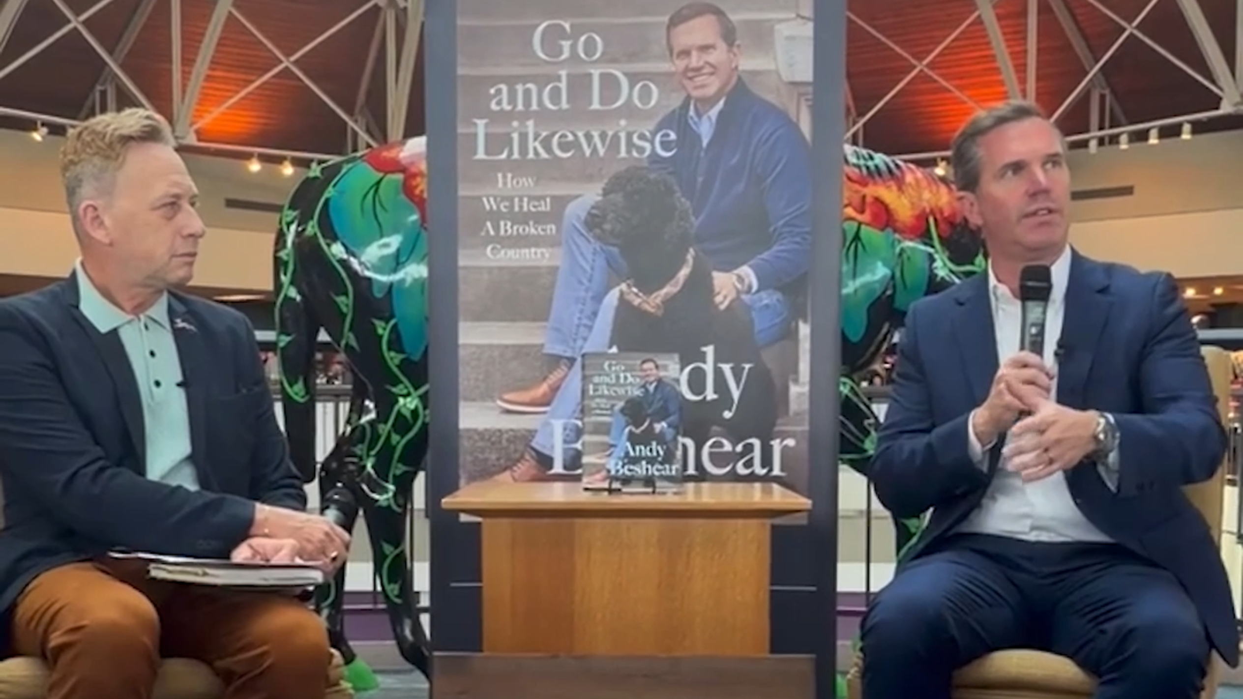 Gov. Andy Beshear promotes new memoir at Joseph Beth Booksellers