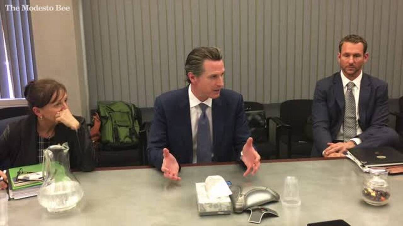 Gavin Newsom discusses Prop. 62 (death penalty) with Bee Editorial Board