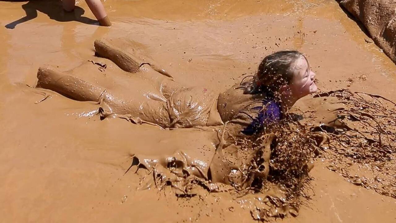 Getting dirty and having fun during Mud Day at Walnut Creek Wetland Center