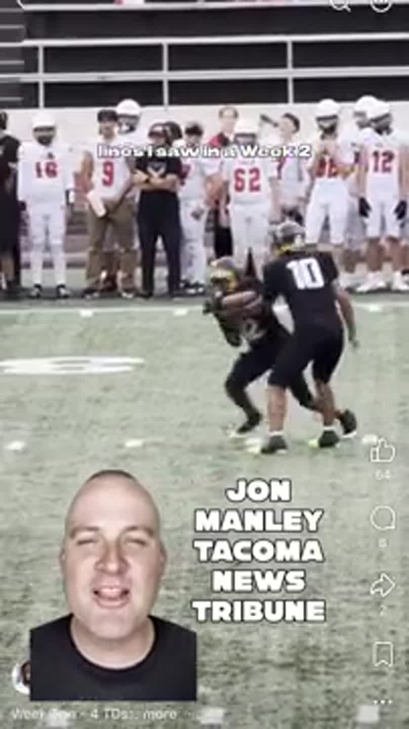 Lincoln WR/DB JT Williams has crazy four touchdown game against Yelm