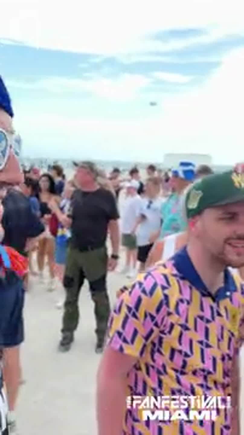 Tartan Army take over Ocean Drive on South Beach