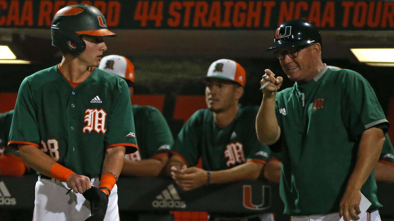 Miami coach Gino DiMare talks about the Canes victory over Duke
