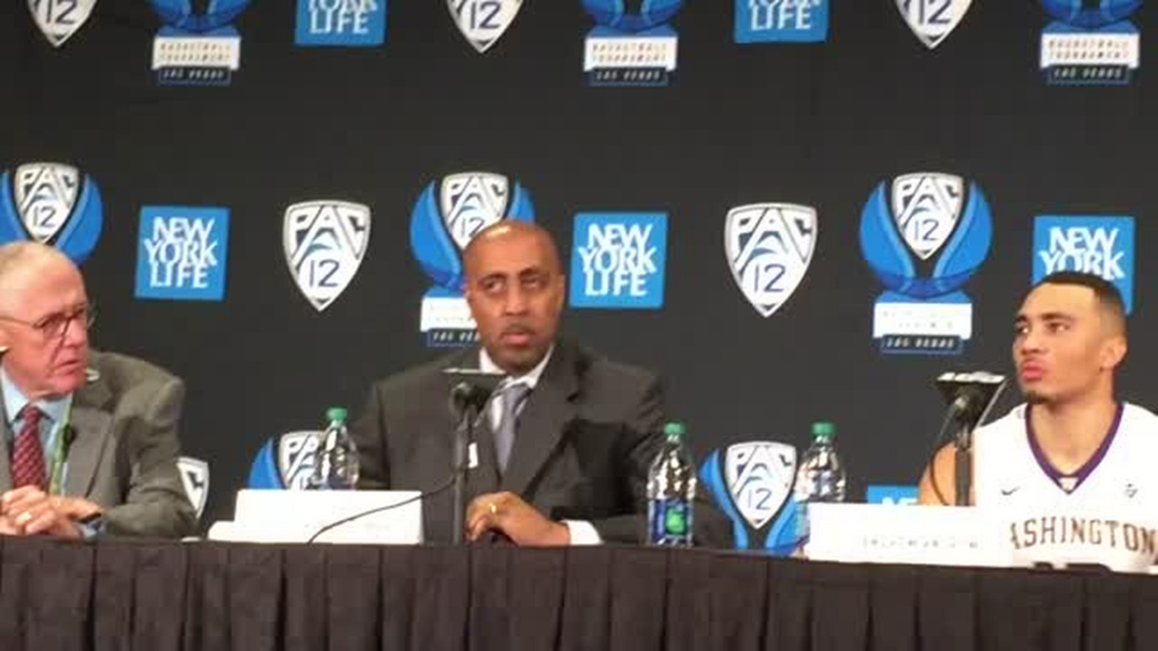 VIDEO: Lorenzo Romar, Andrew Andrews, Dejounte Murray after UW's win over Stanford