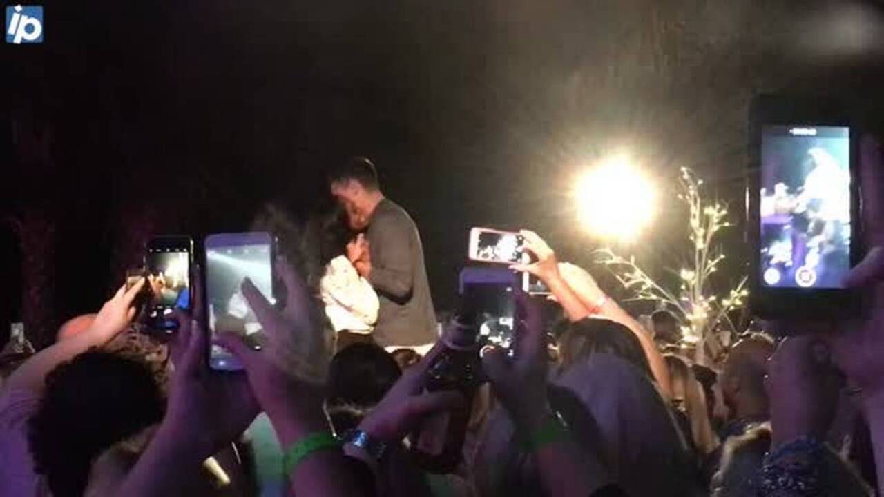 The Bachelorette and her date dance in Bluffton