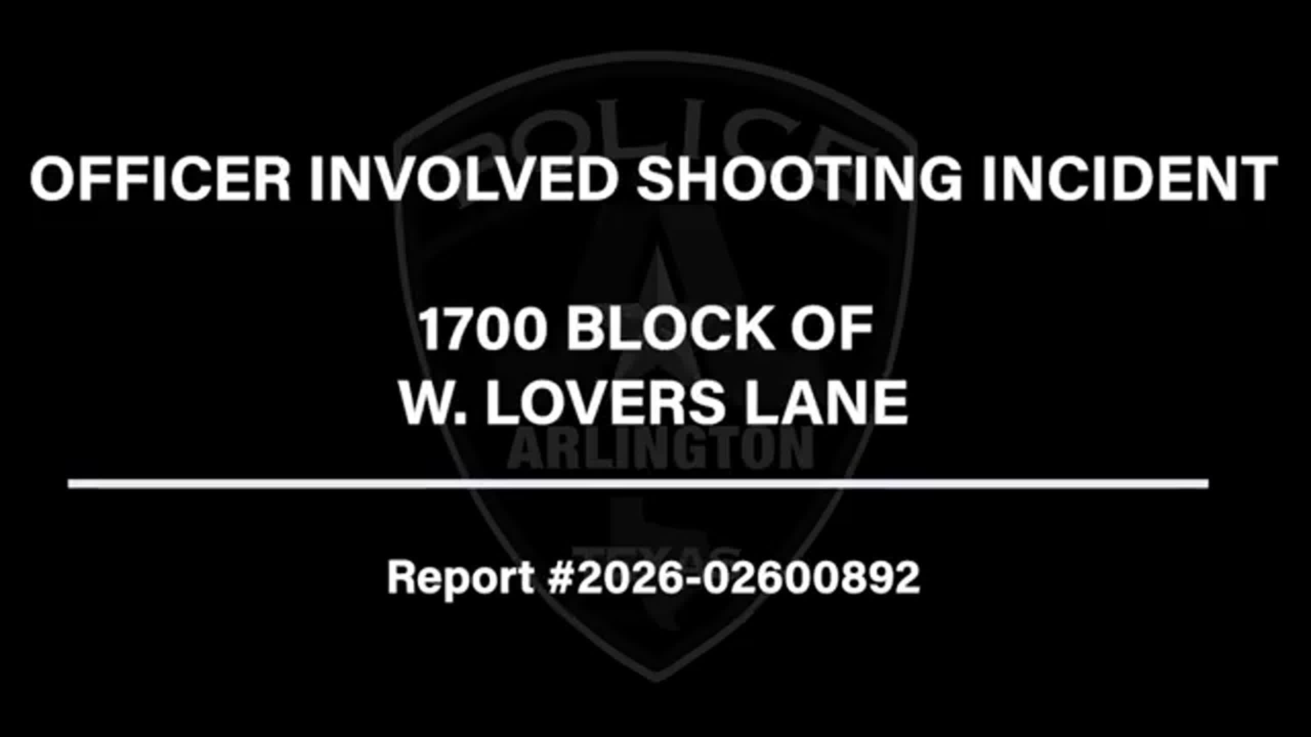 Bodycam shows Arlington officer fatally shoot man armed with knife
