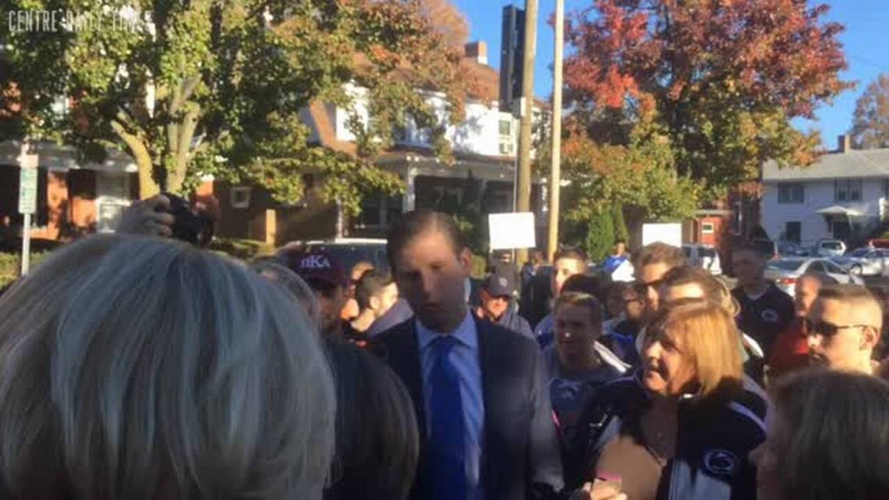 Trump jokes about dad's female supporters