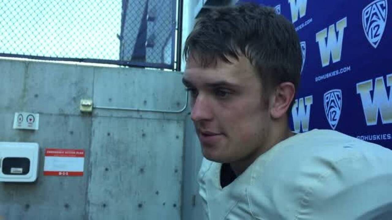 Huskies QB Jake Browning talks about fall camp