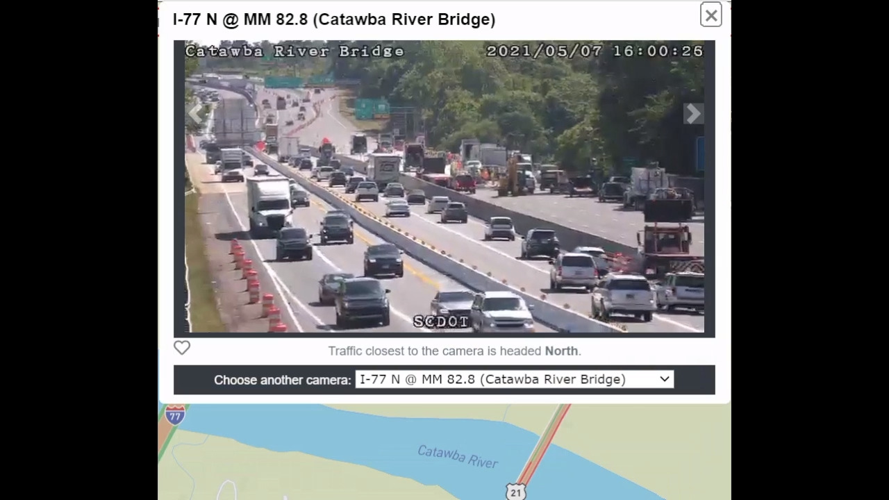 Here’s an I-77 traffic update from the Catawba River Bridge construction
