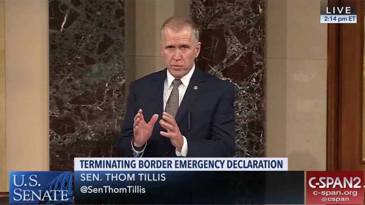 Tillis, facing primary challenge, to get boost from vice president