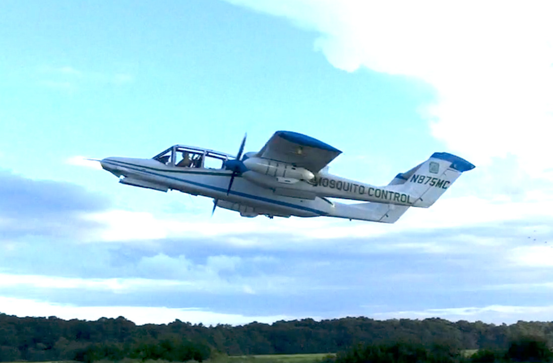 Watch out, mosquitoes: These guys have a blast spraying you with pesticide