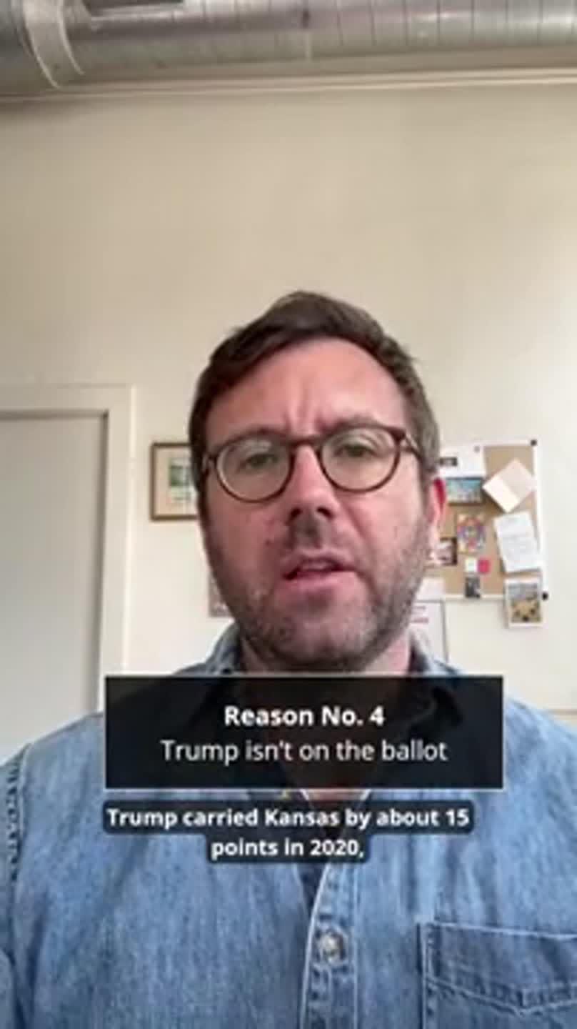 Reason No. 4 for Roger Marshall to worry: Trump isn't on the ballot