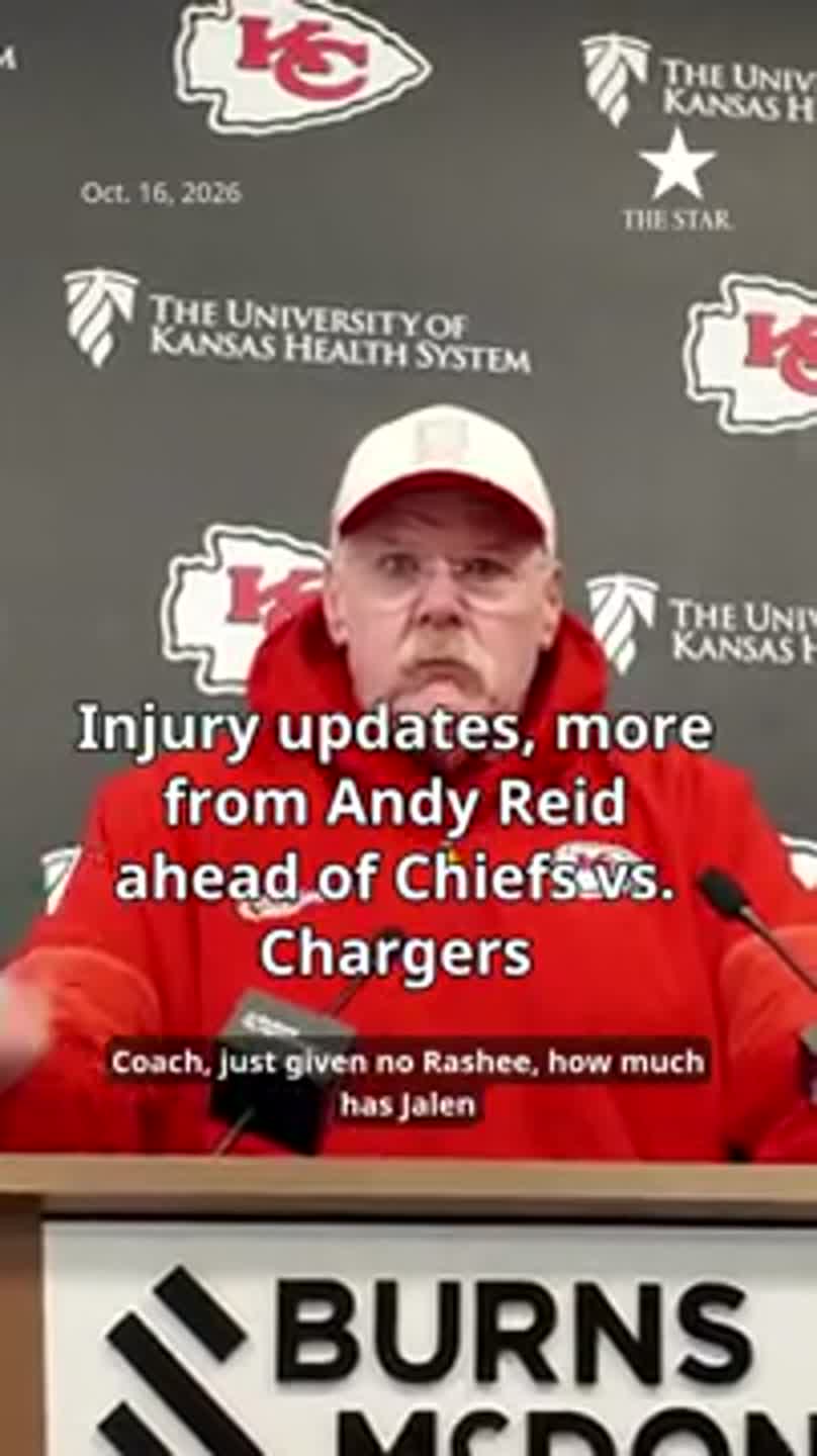 Injury updates, more from Andy Reid ahead of Chiefs vs. Chargers