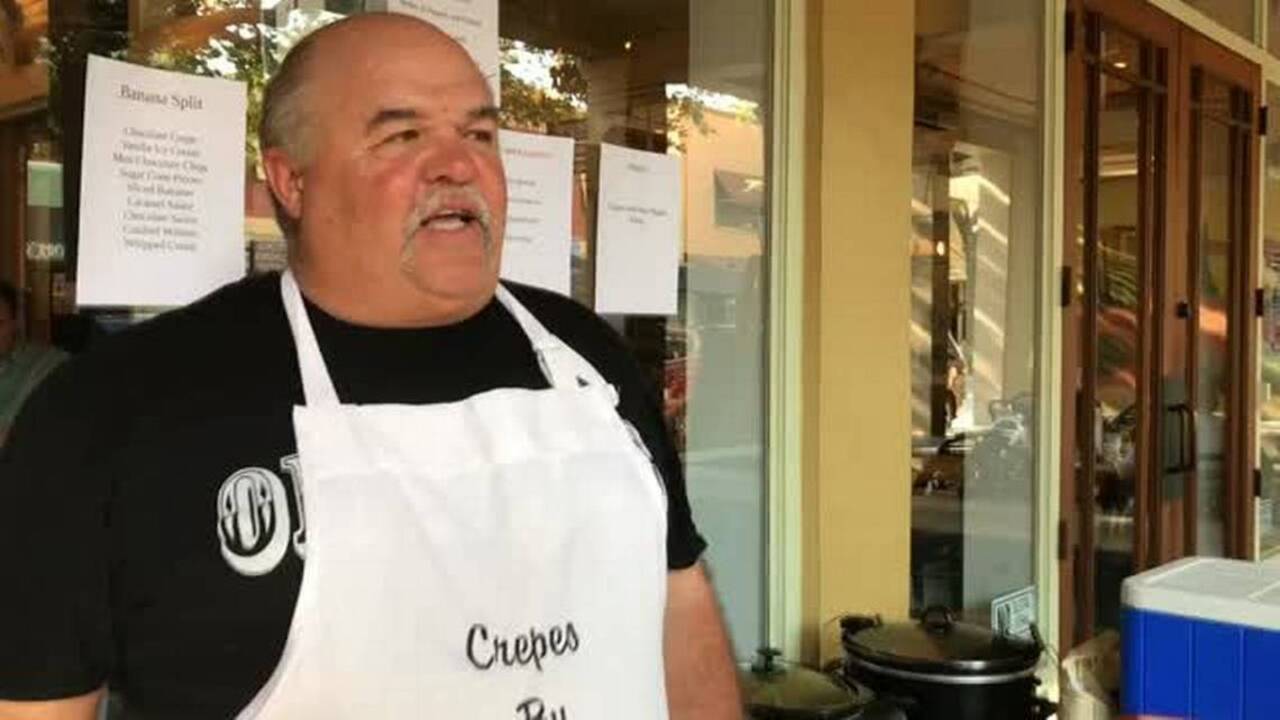 A familiar face serves up crepes once a week in downtown Bradenton