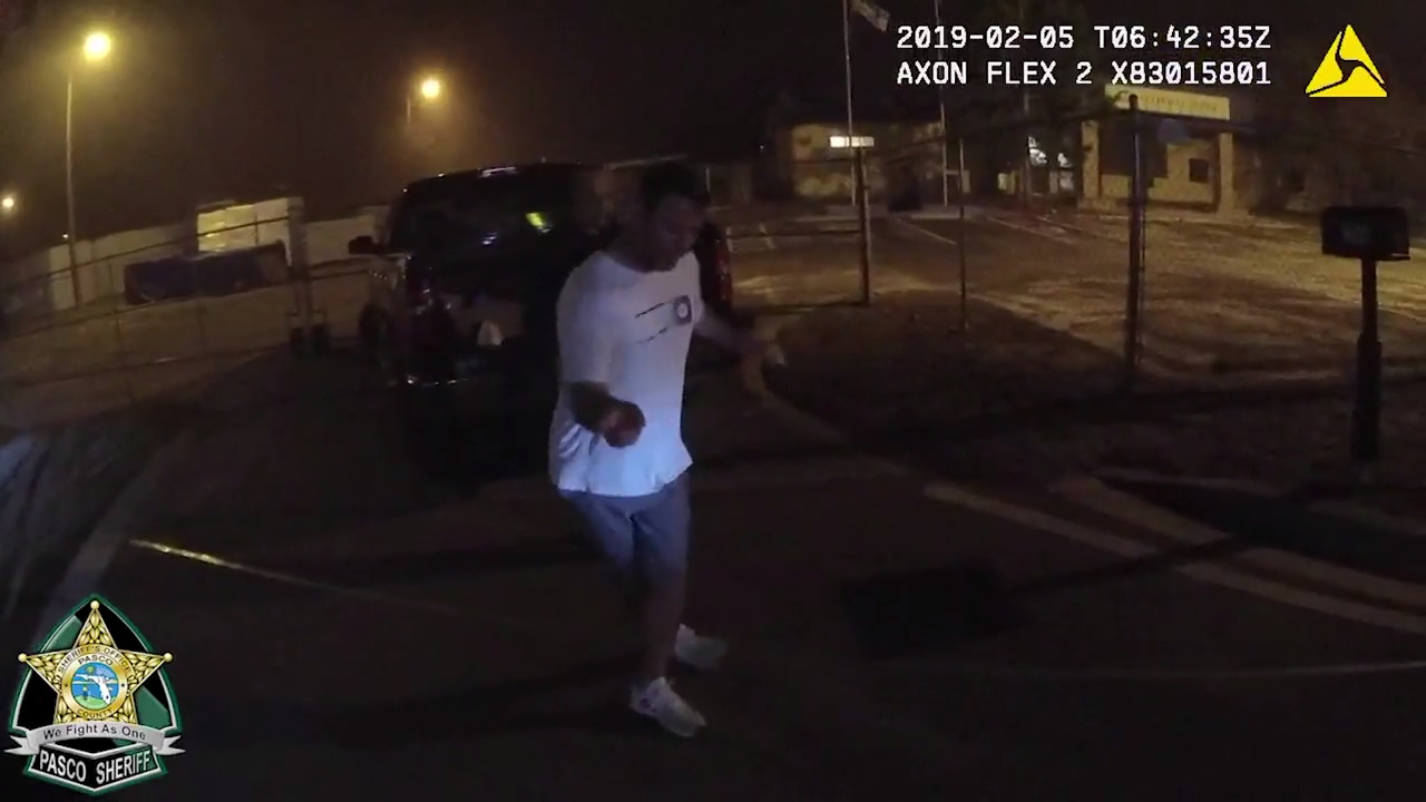 Man dances his way through sobriety test