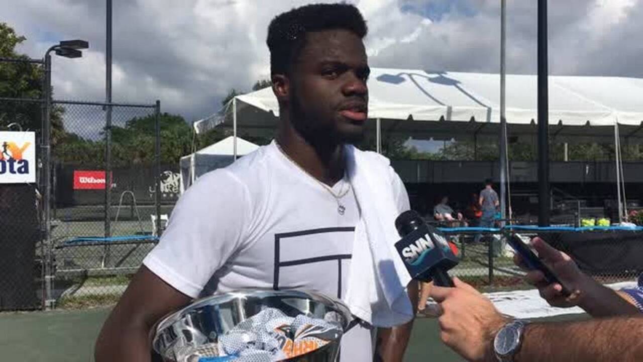 For the first time, Frances Tiafoe wins a pro tournament in front of his father