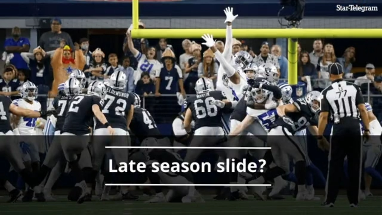 Are the Dallas Cowboys having a late season slide?