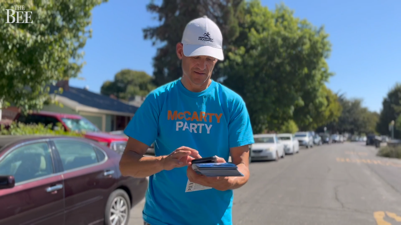 ‘It’s go time!’ Kevin McCarty gets out to meet Sacramento voters