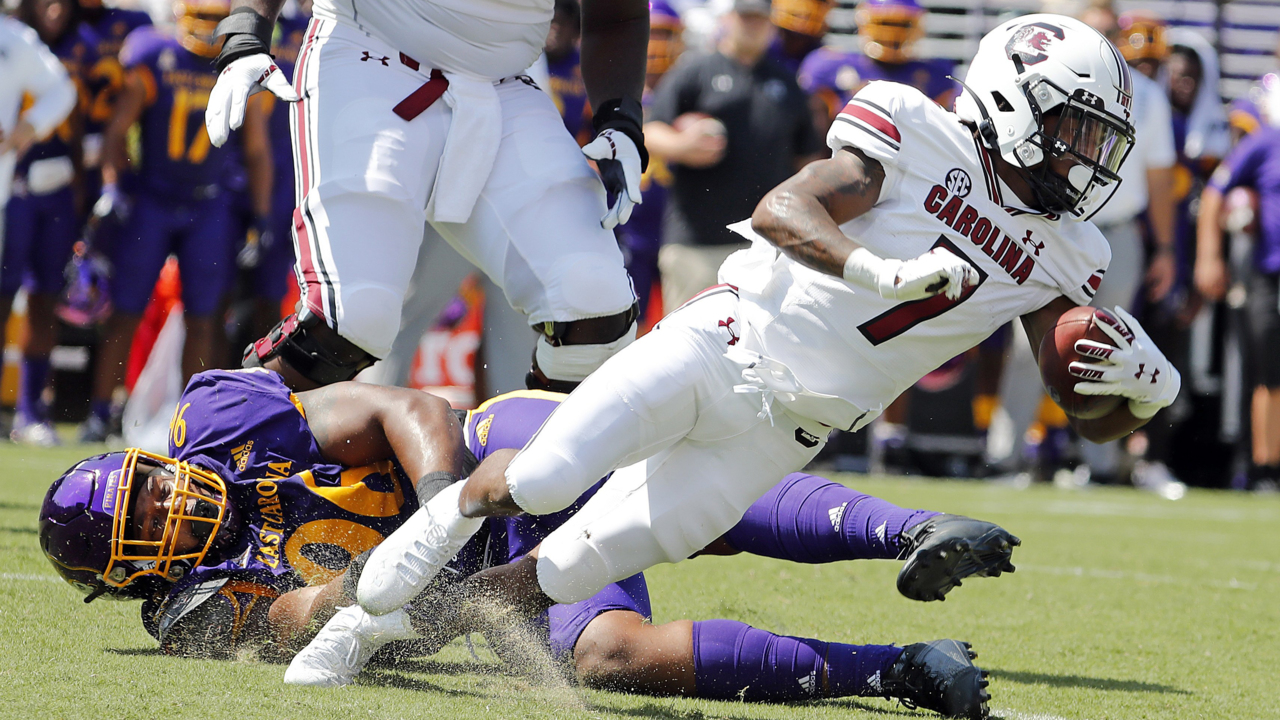 ECU battles South Carolina in college football action