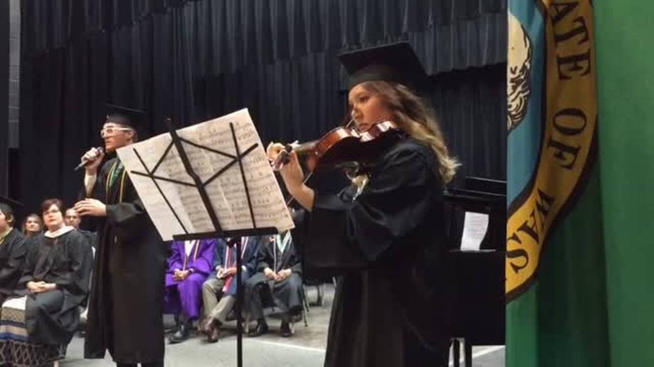 Delta graduates perform Josh Groban's 'You Raise Me Up' at commencement