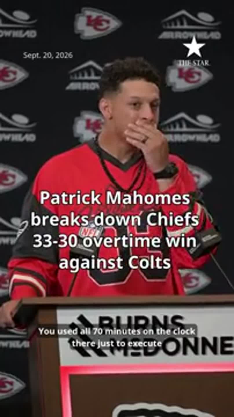 Patrick Mahomes breaks down Chiefs 33-30 overtime win against Colts
