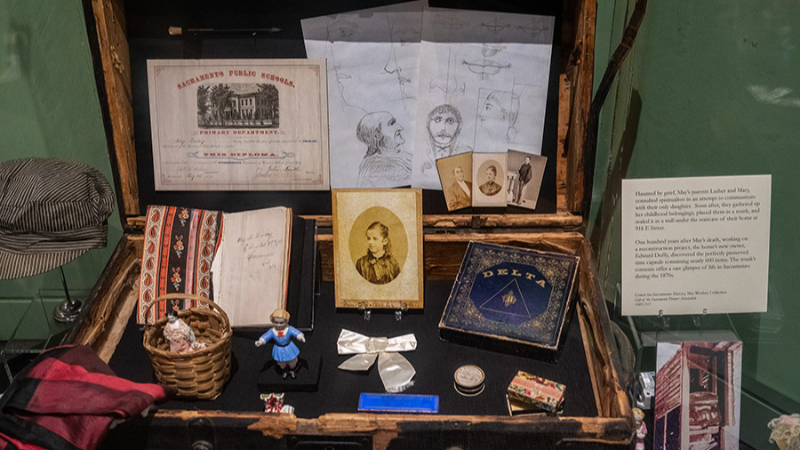 Explore the May Woolsey exhibit and its significance at the Sacramento History Museum