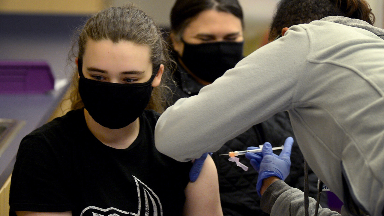 12-15 year olds being vaccinated with new Pfizer COVID-19 vaccine