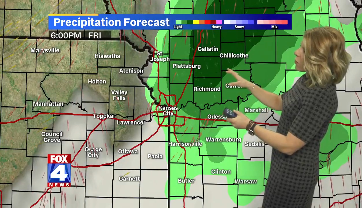 Chance for rain possible before a dry, warm weekend in Kansas City ...