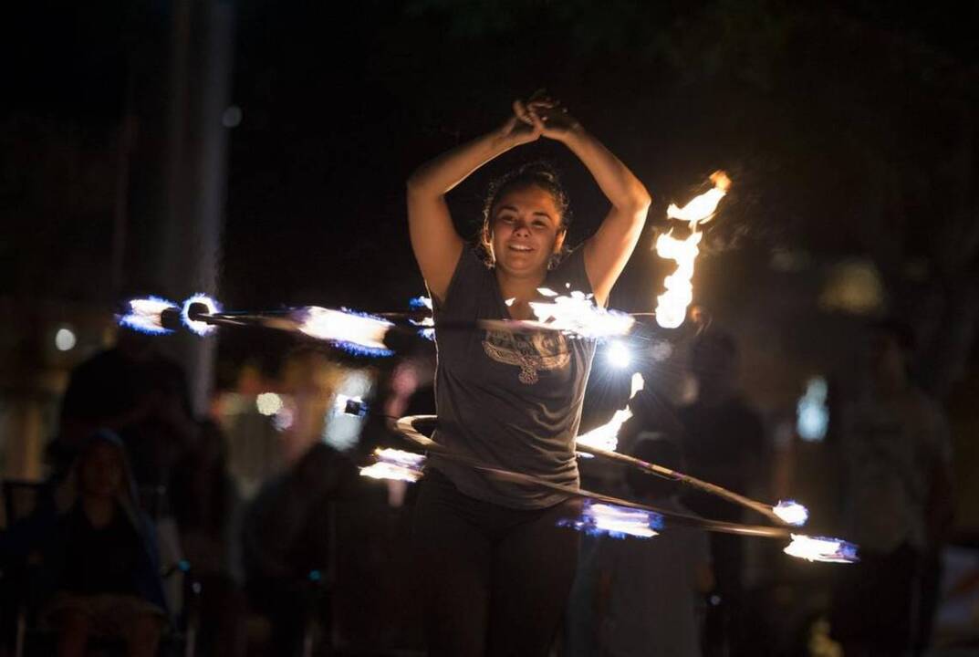 Playing with fire for entertainment and fitness