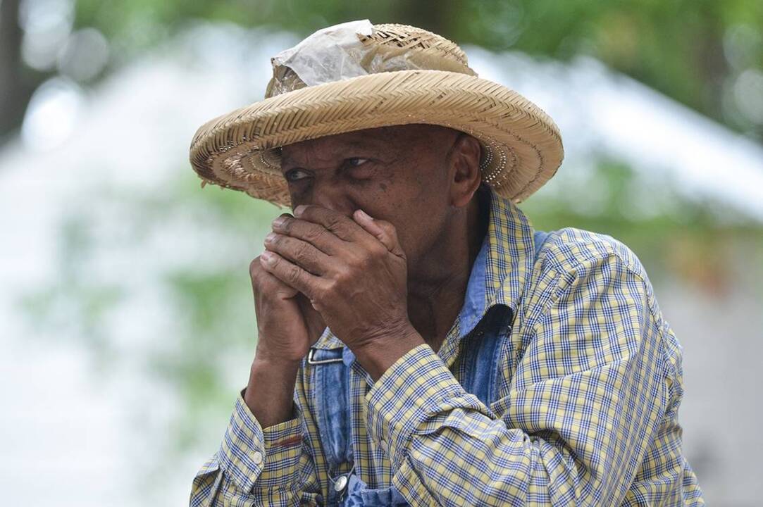 Earl Williams plays the blues at Juneteenth Celebration