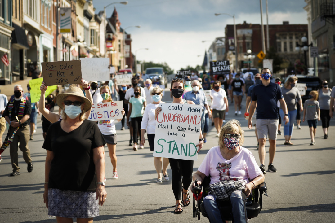 “Together for Justice” march through downtown Winchester