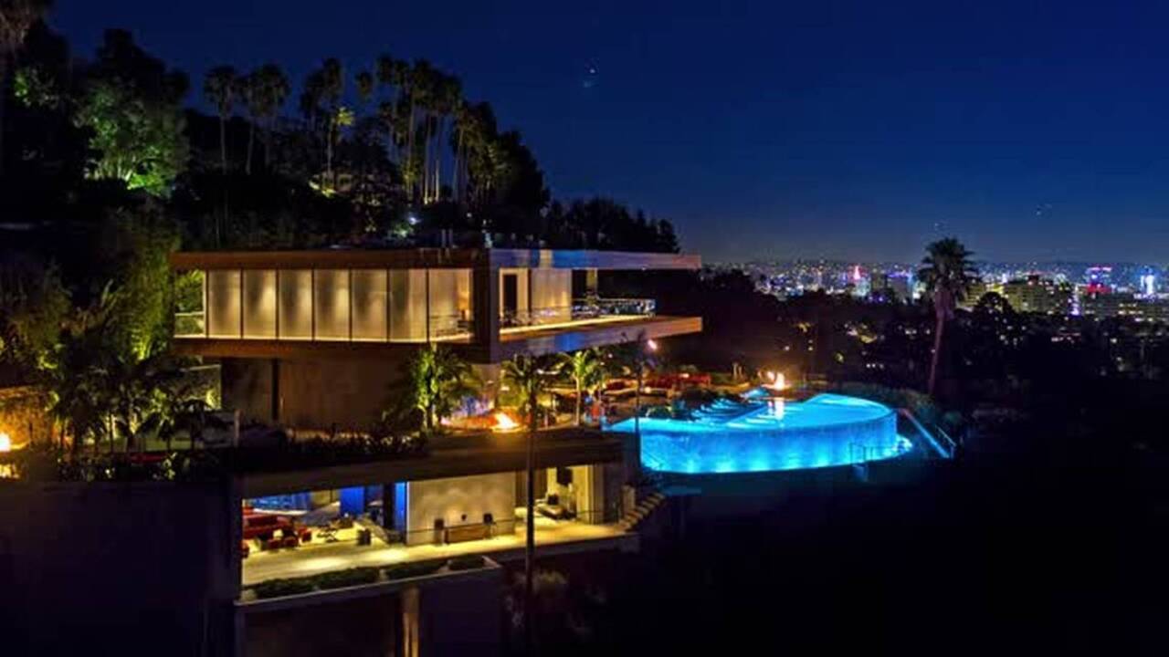 Take a tour of this $38 million Lenny Kravitz-designed Hollywood Hills mansion