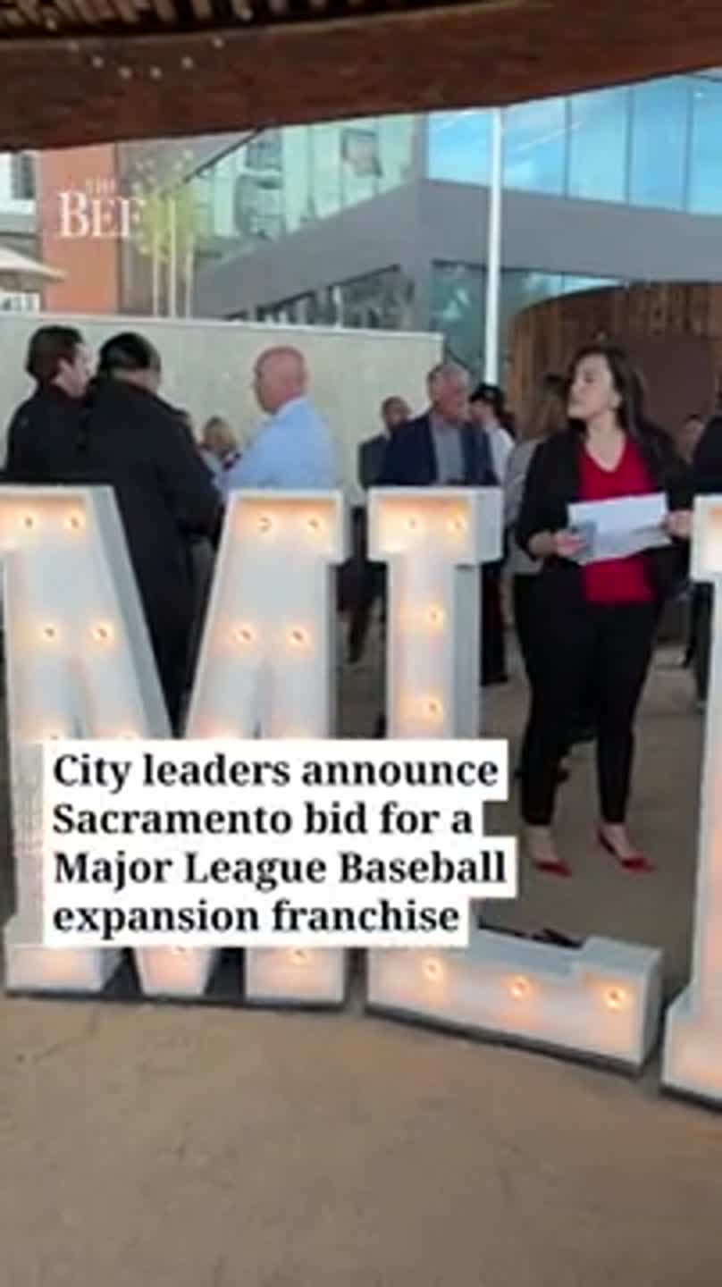 Watch Sacramento launch bid for Major League Baseball expansion