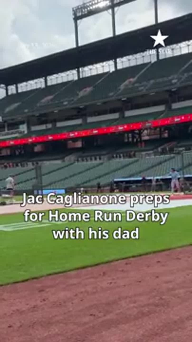 Jac Caglianone preps for Home Run Derby with his dad