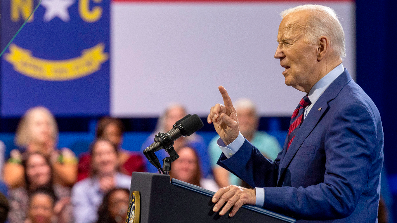 Biden vowed to replace all lead pipes in US during Wilmington, NC visit