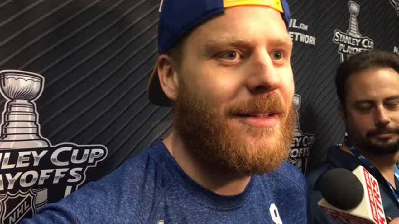 Blues' Steve Ott talks about facing his former team, the Dallas Stars