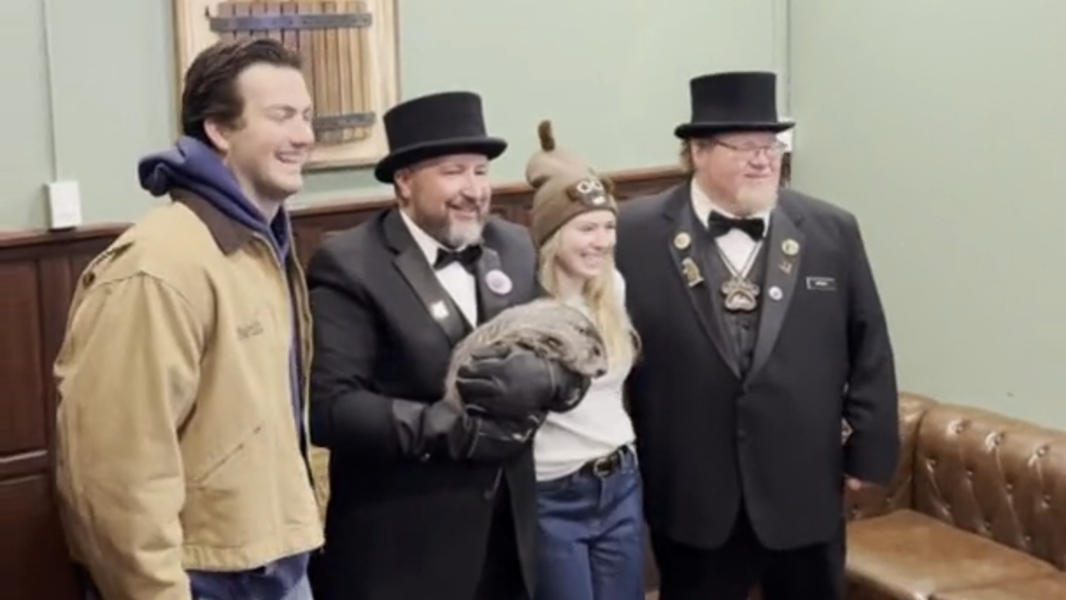 State College locals snag photos with Punxsutawney Phil