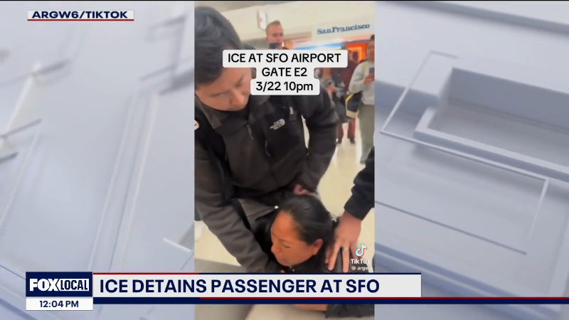 Video: ICE detains passenger at SFO