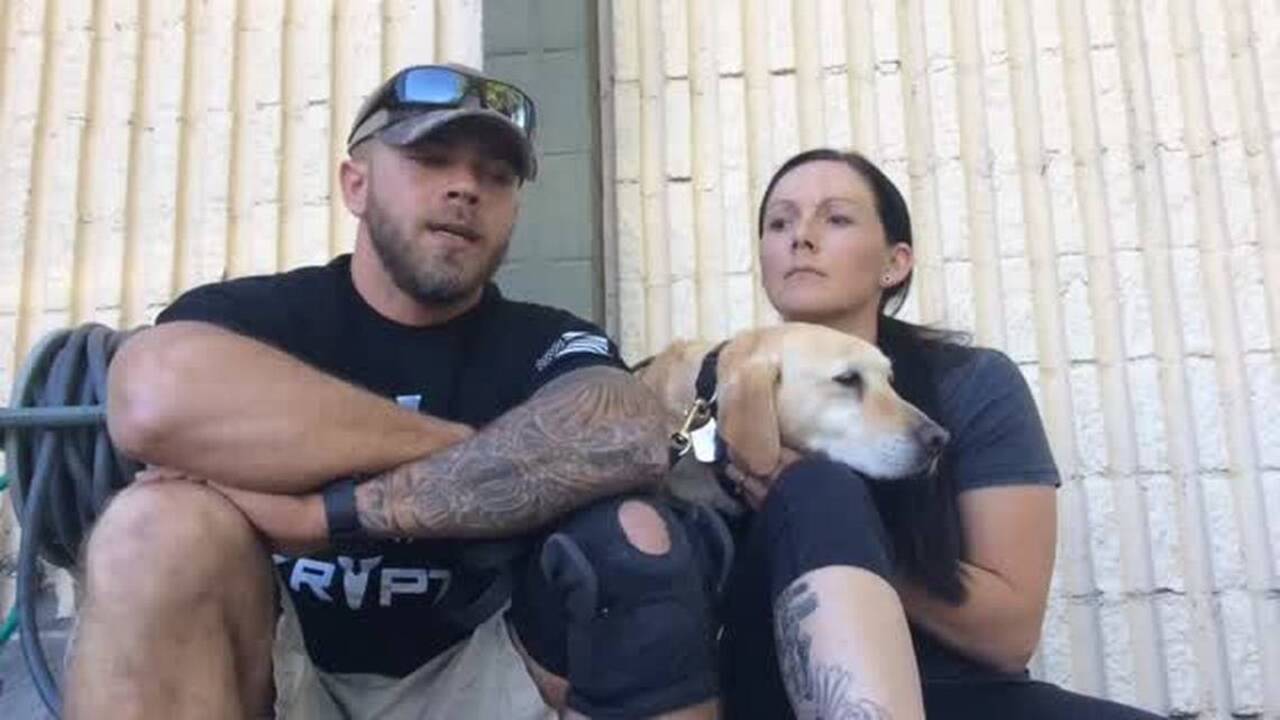 Boise war veteran reunites with life-saving, bomb-sniffing dog