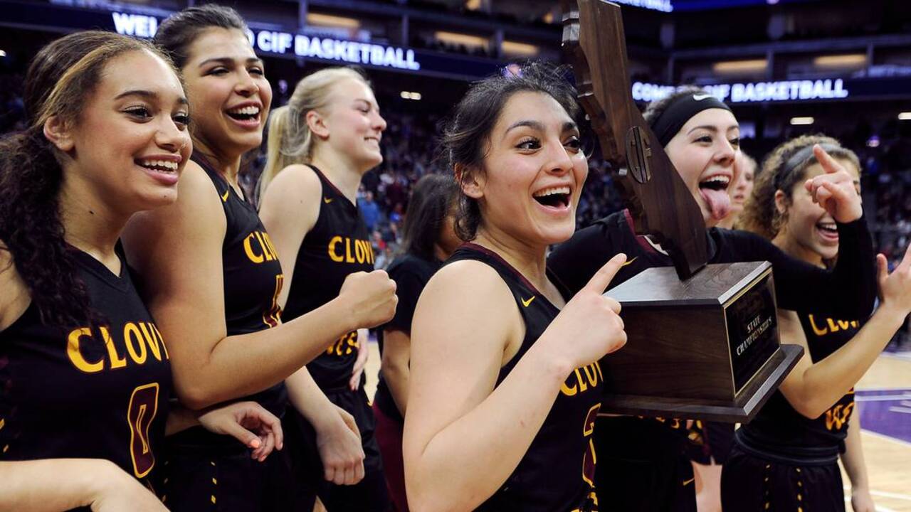 State champs! Highlights as Clovis West beats Archbishop Mitty for girls basketball title