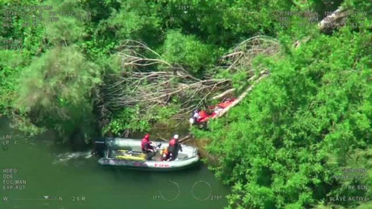 Kayakers rescued on the Stanislaus River