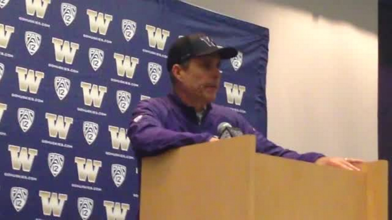 VIDEO: Chris Petersen after Huskies' loss to Utah