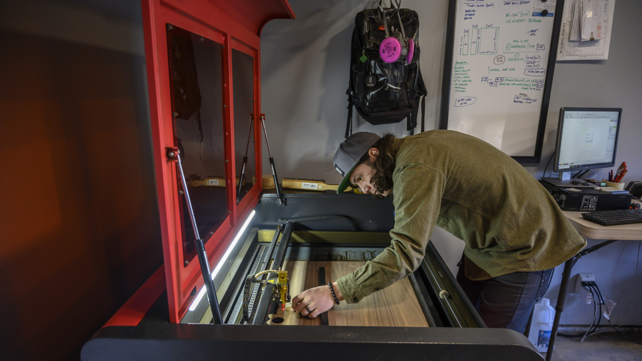 Curious how to make wallets, jewelry and other stuff with a laser cutter? An artist shows you how.