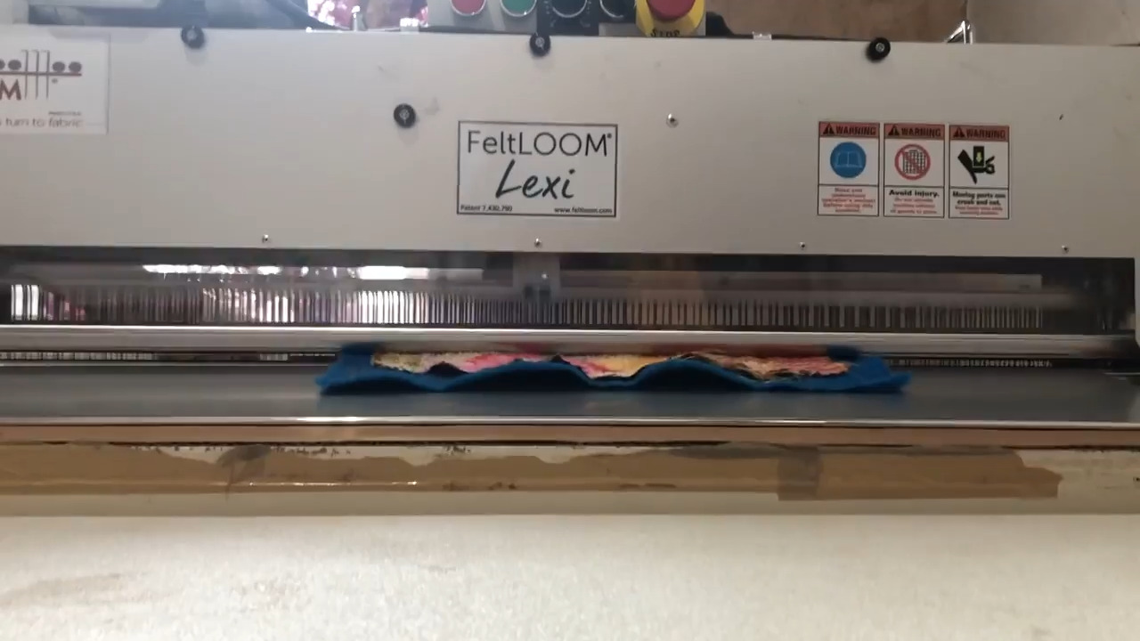 How the FeltLOOM recycles old fabric
