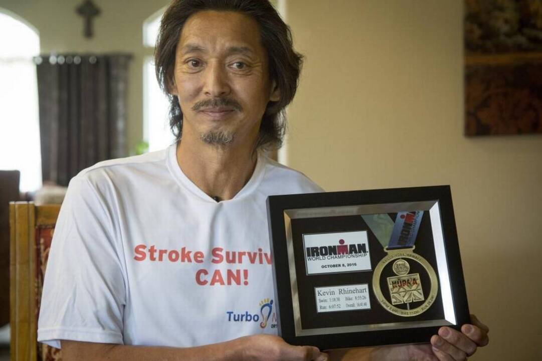 He says: Stroke survivors can. Like, run the Boston Marathon.