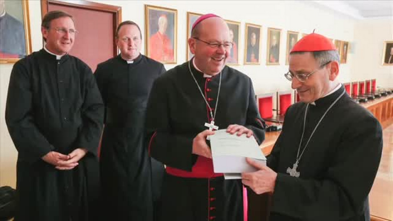 2015: Wichita bishop presents Kapaun cause to cardinal at Vatican
