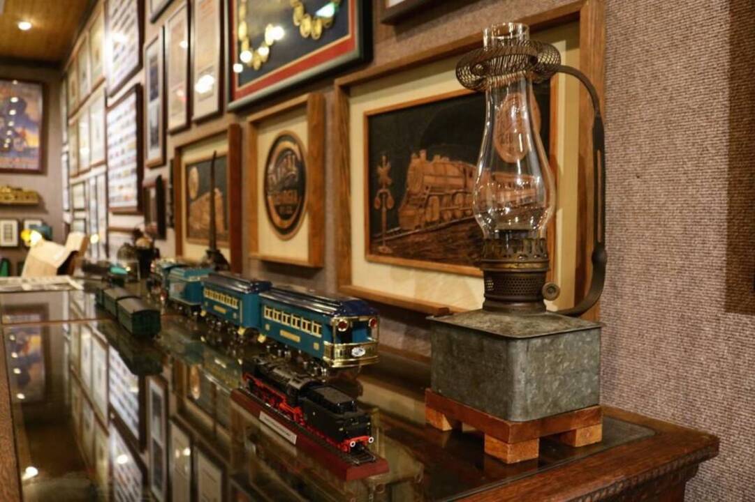 Replica depot displays neighbors' impressive collection of train memorabilia