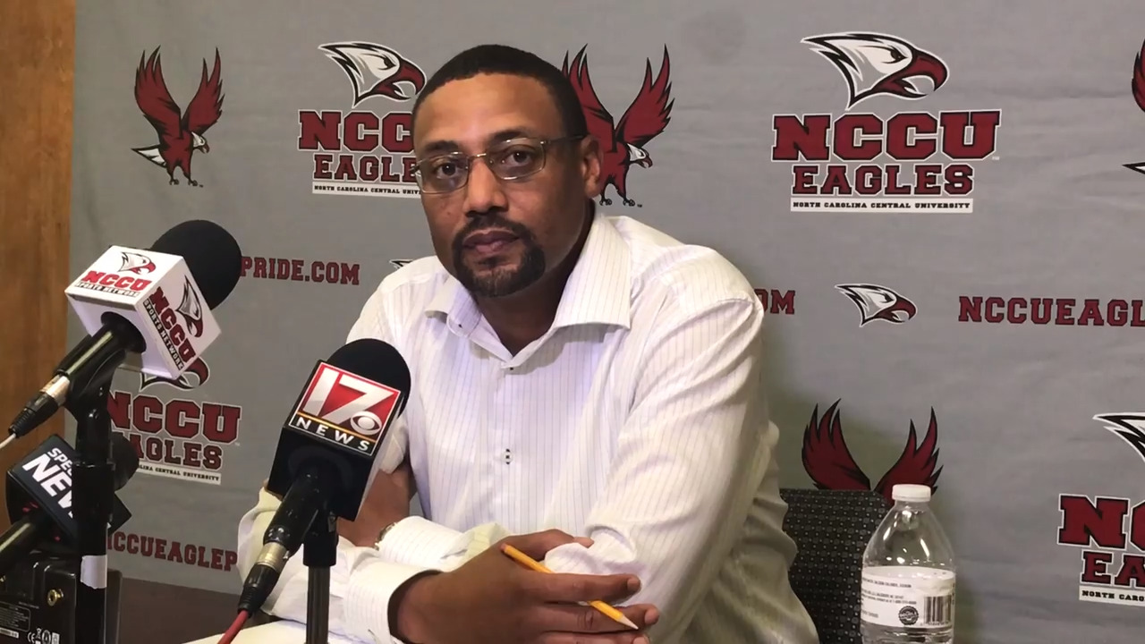 NCCU coach Trei Oliver talks about the bye week