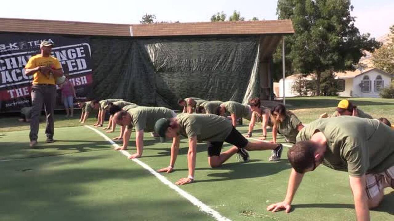 Push-up challenge raises money for veterans and active military