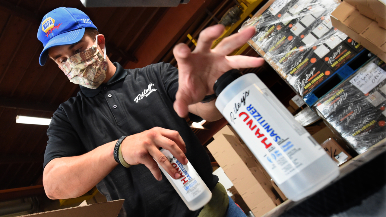 Riley’s Brewing switches to making hand sanitizer during COVID-19